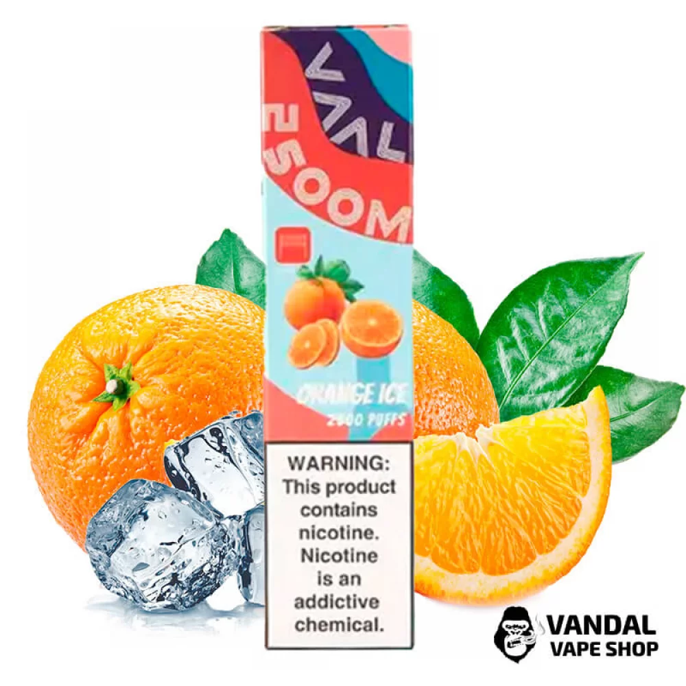 Одноразовая Pod система Joyetech VAAL 2500M 1300 мАч со вкусом апельсина с холодком