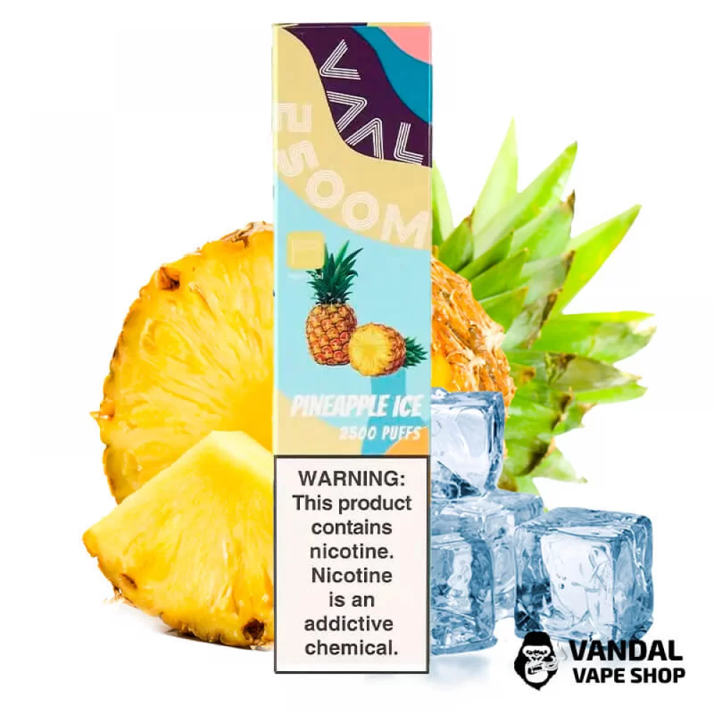 Одноразова Pod система Joyetech VAAL 2500M 1300 мАг зі смаком ананаса з холодком Одноразова Pod система Joyetech VAAL 2500M 1300 мАг зі смаком ананаса з холодком