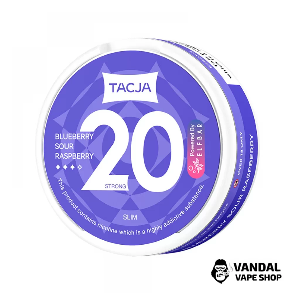 Никотиновые подушечки Tacja (20 шт) крепостью 20 мг/г
