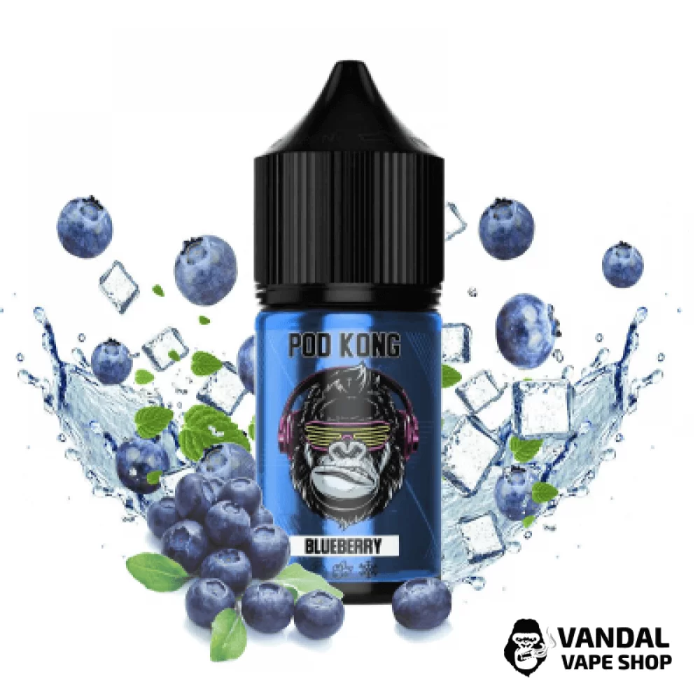 Жидкость Pod Kong Blueberry  - 30 мл, 15 мг,  на органическом никотине со вкусом ягод голубики и черники