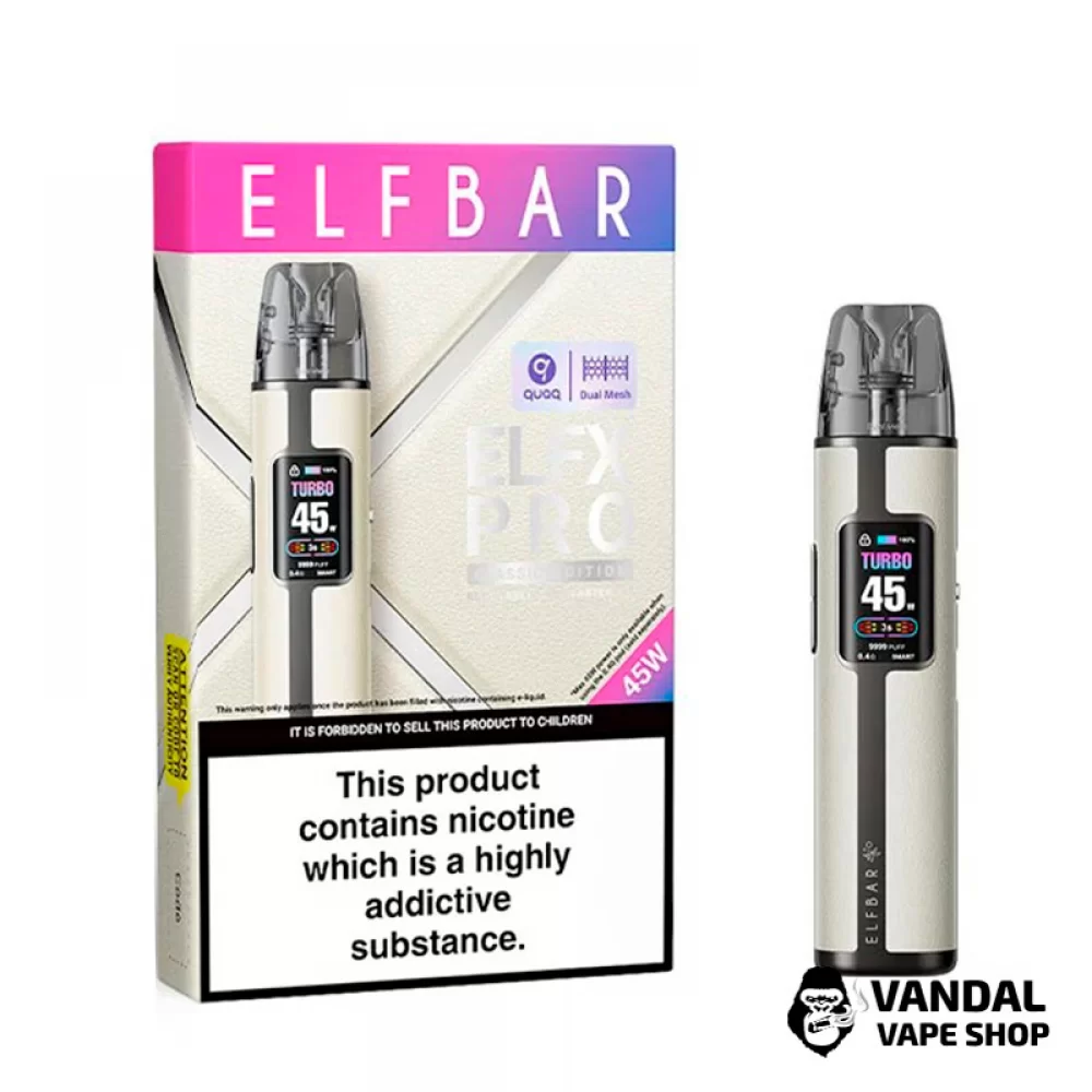 Стартовый набор Elf Bar ELFX PRO Classic Edition в белом цвете