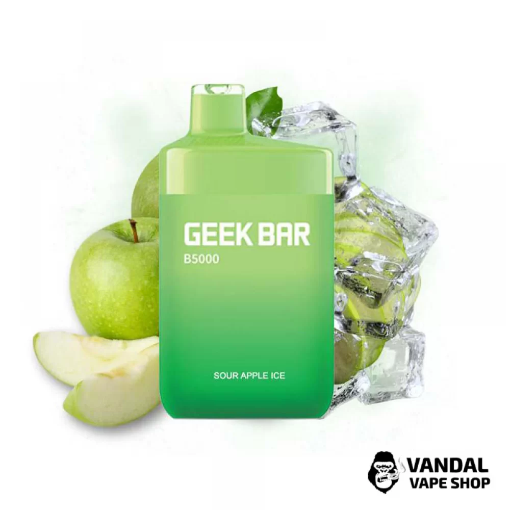 Одноразовая Pod система Geek Bar B5000 50 мг 650 мАч на 5000 затяжек со вкусом кислого яблока Одноразовая Pod система Geek Bar B5000 50 мг 650 мАч на 5000 затяжек со вкусом кислого яблока