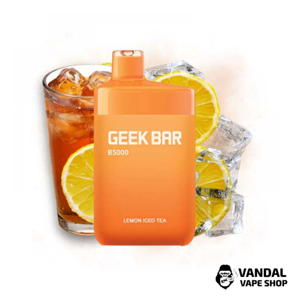 Одноразовая Pod система Geek Bar B5000 50 мг 650 мАч на 5000 затяжек со вкусом чая с лимоном и льдом Одноразовая Pod система Geek Bar B5000 50 мг 650 мАч на 5000 затяжек со вкусом чая с лимоном и льдом