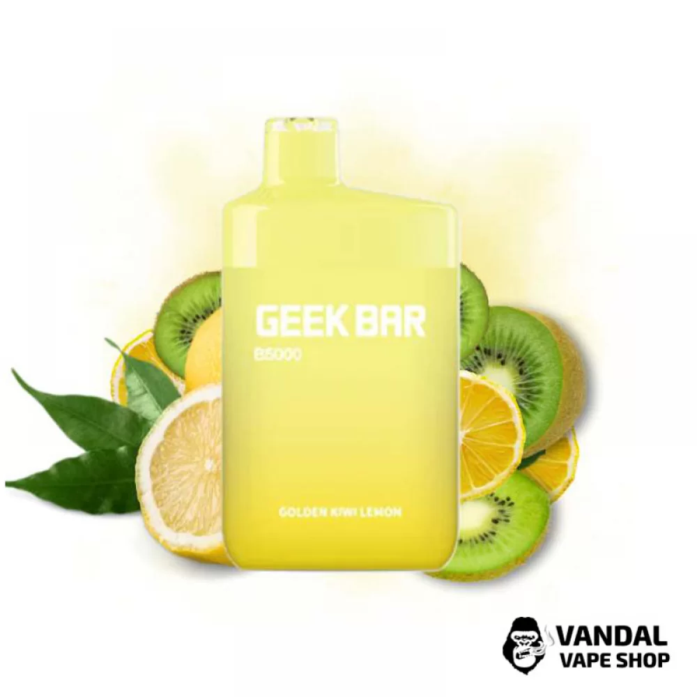 Одноразова Pod система Geek Bar B5000 50 мг 650 мАг на 5000 затяжок зі смаком ківі і лимону Одноразова Pod система Geek Bar B5000 50 мг 650 мАг на 5000 затяжок зі смаком ківі і лимону