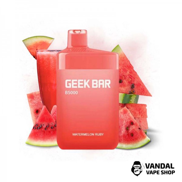 Одноразова Pod система Geek Bar B5000 50 мг 650 мАг на 5000 затяжок зі смаком cмузі з кавуна