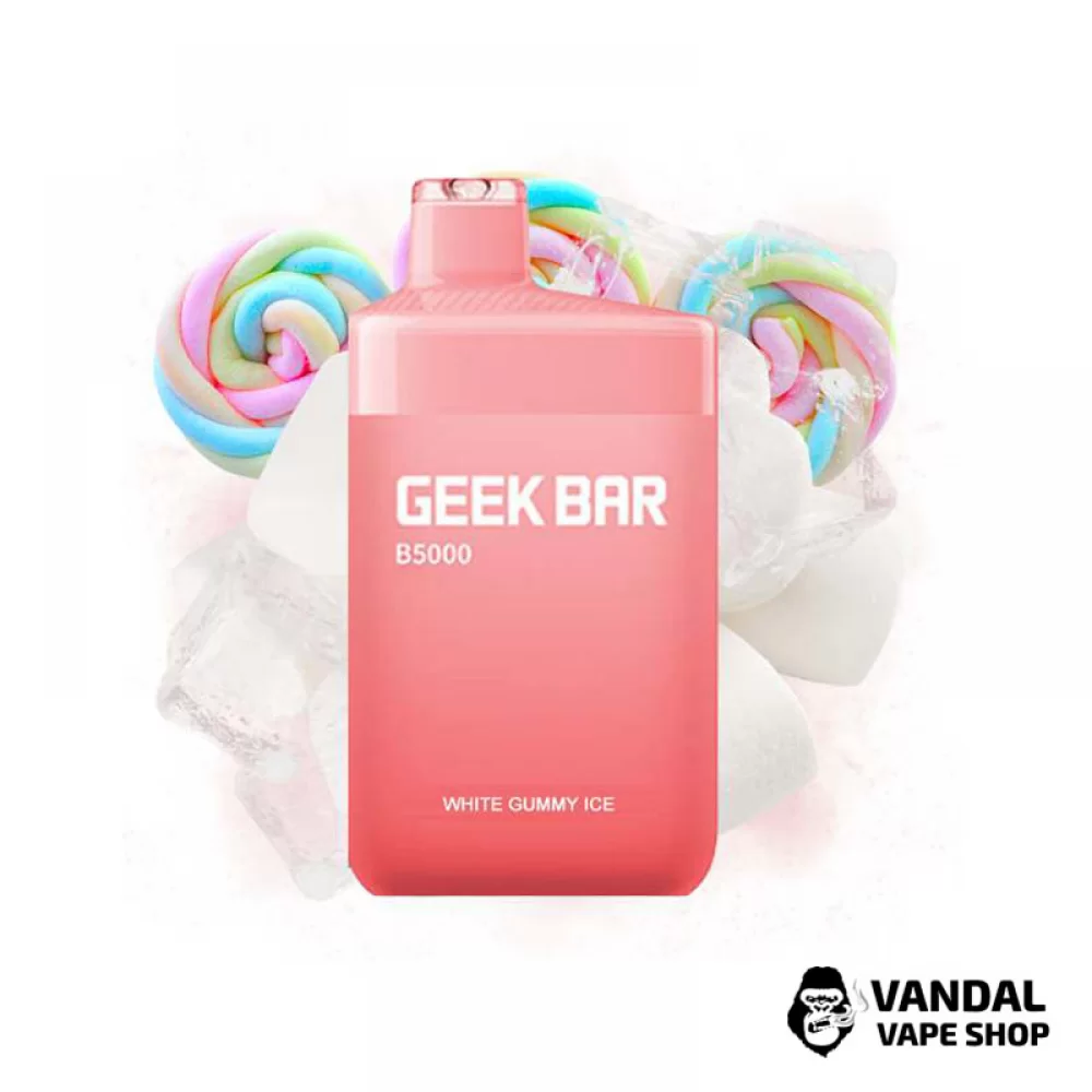 Одноразовая Pod система Geek Bar B5000 50 мг 650 мАч на 5000 затяжек со вкусом мармелада со льдом Одноразовая Pod система Geek Bar B5000 50 мг 650 мАч на 5000 затяжек со вкусом мармелада со льдом