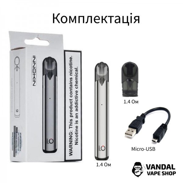 Pod система Innokin I.O Pod Kit на 310 mAh в чорному кольорі
