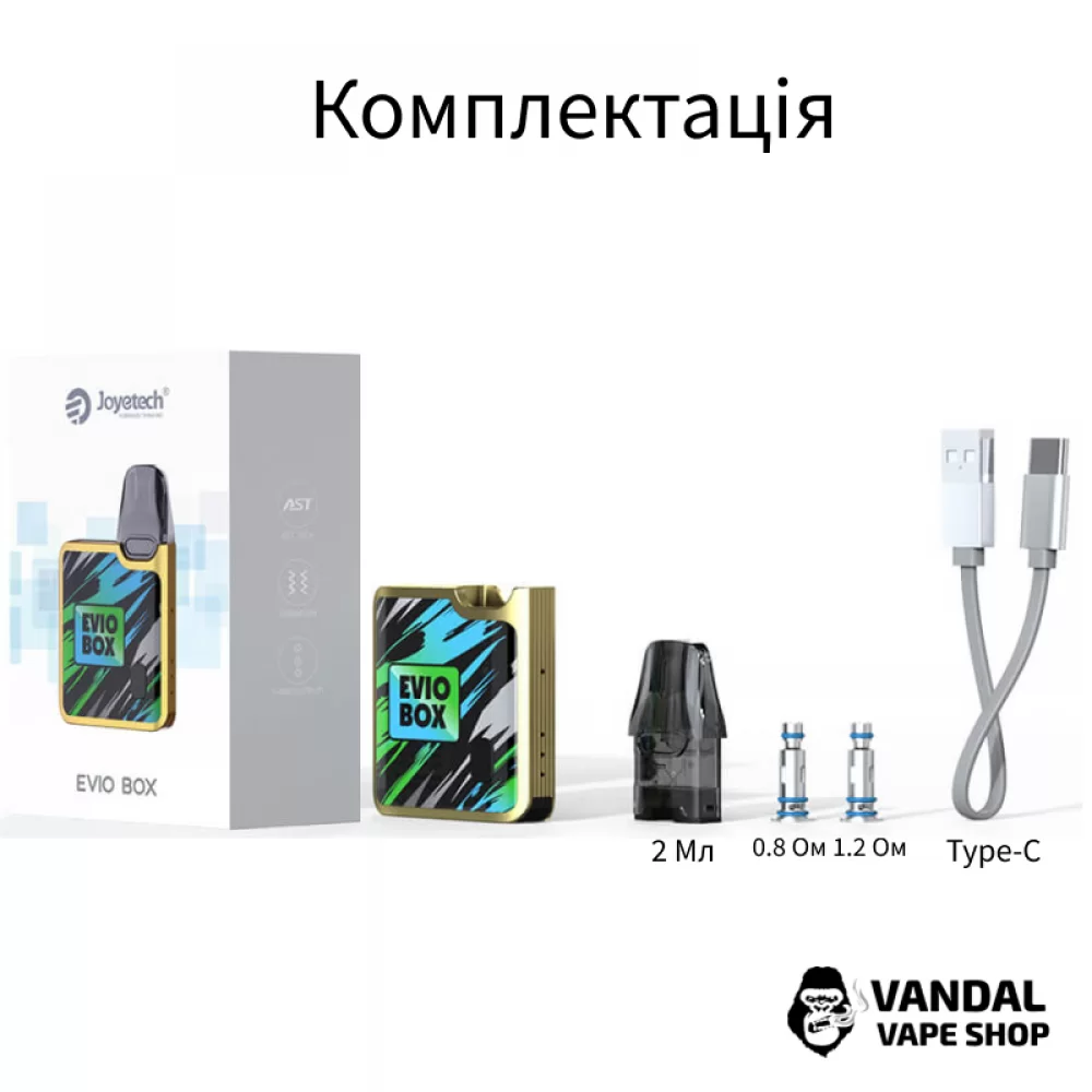 Pod-система Joyetech Evio BOX Pod Kit в голубом цвете