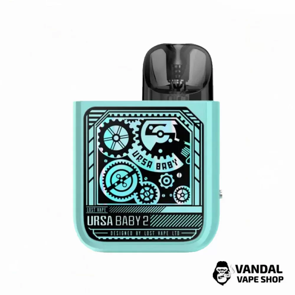 Оригинальная Pod-система Lost Vape Ursa Baby 2 Pod Kit в синем цвете с черным узором