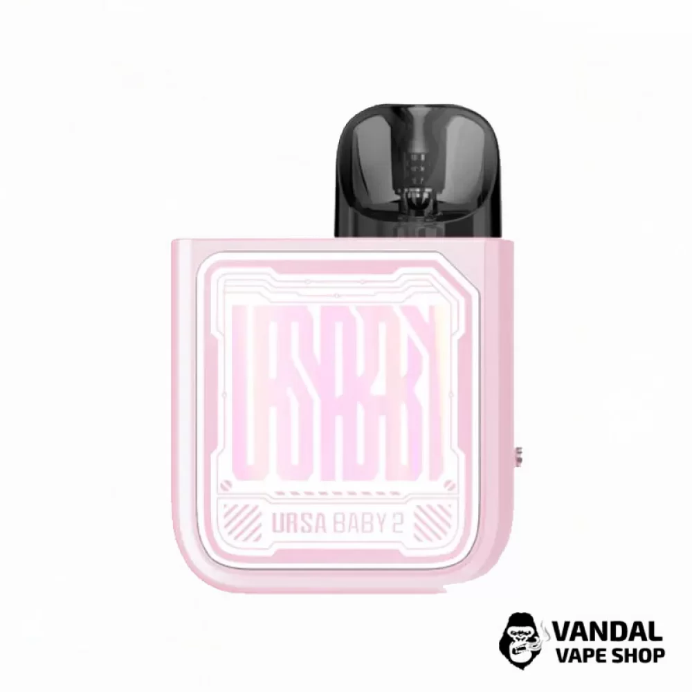 Оригінальна Pod-система Lost Vape Ursa Baby 2 Pod Kit в рожевому кольорі з білим візерунком