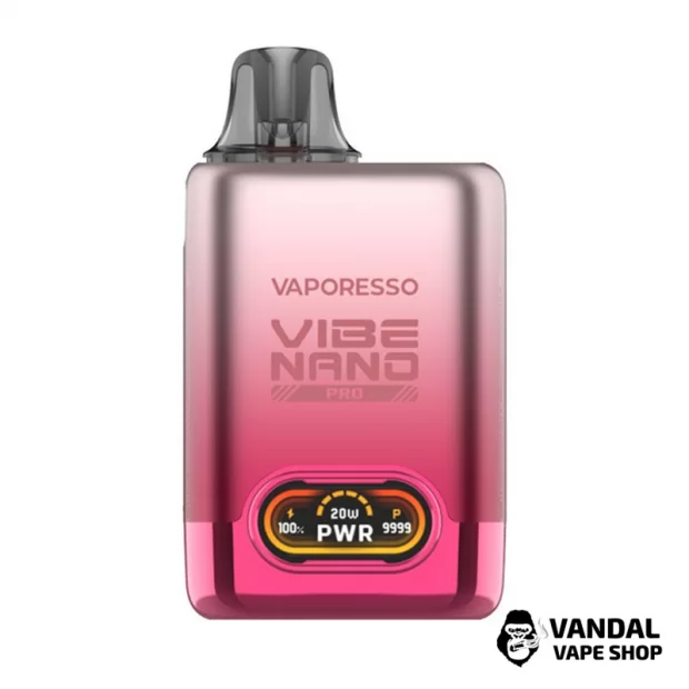 Vaporesso Vibe Nano PRO - в рожевому кольорі з червоним відтінком