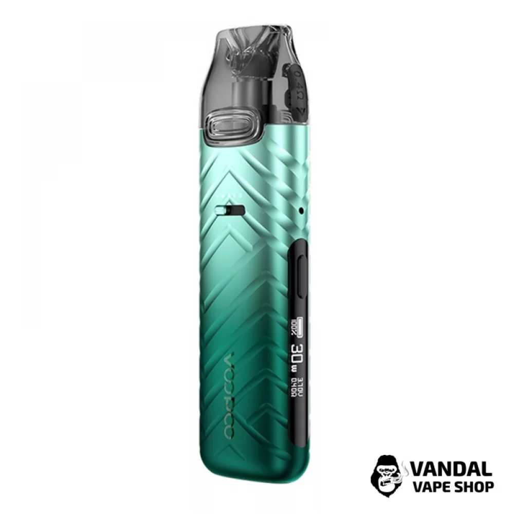 Pod-система Voopoo VMATE Pro Power Edition в зеленом цвете с тиснением