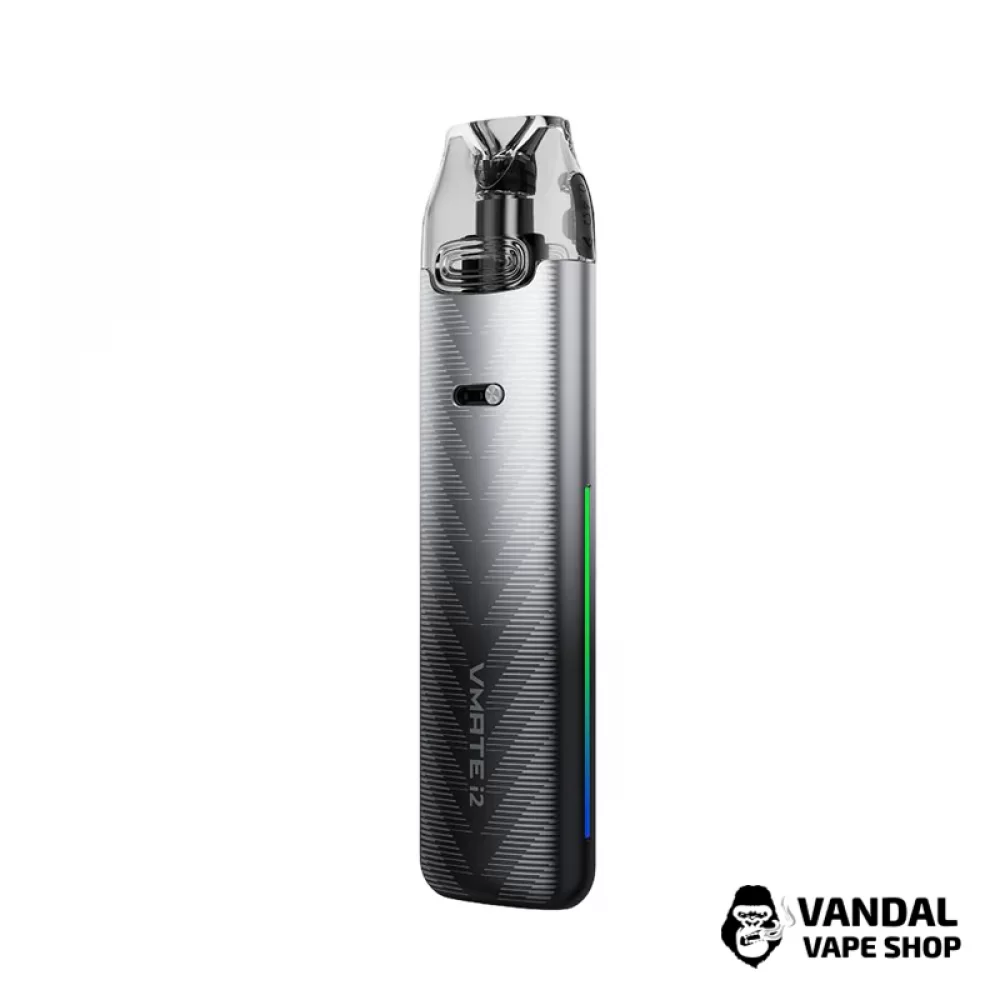 Pod-система Voopoo Vmate i2 у срібно-чорному кольорі