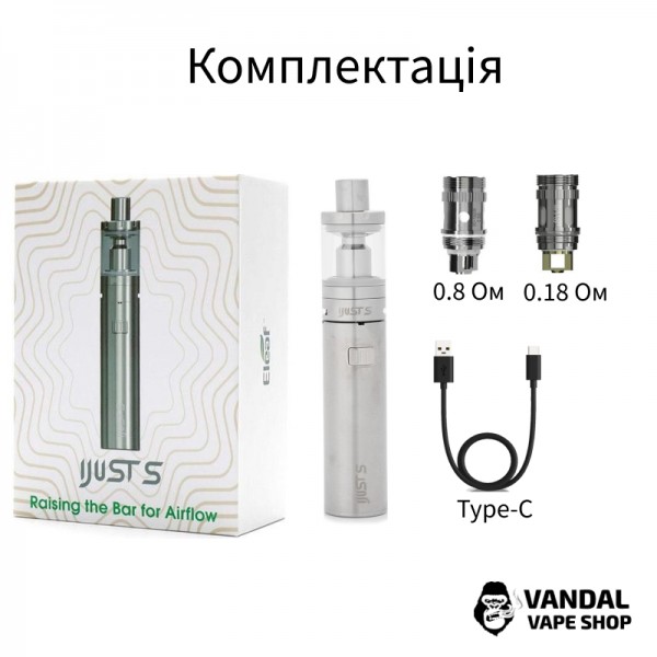 Стартовий набір Eleaf iJust S Starter Kit (Original) в чорному кольорі