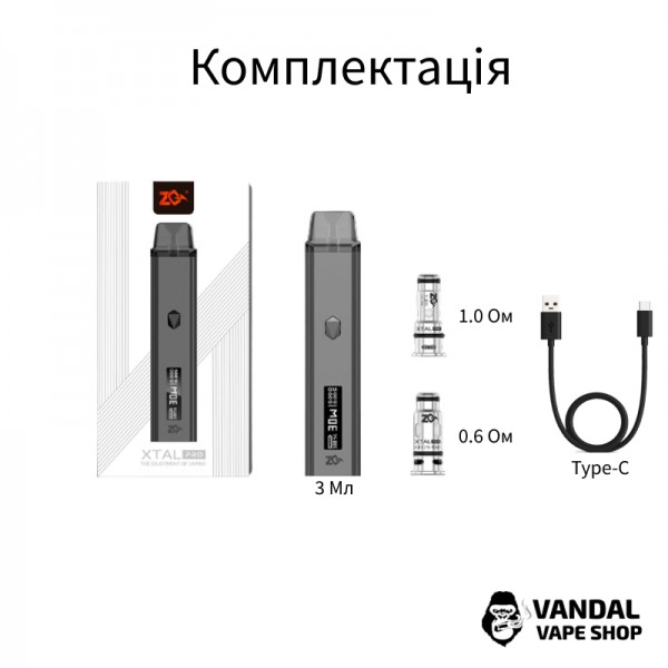Оригинальная Pod-система ZQ Xtal Pro Pod Kit в красном цвете