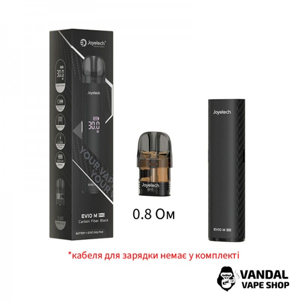 Оригінальна подсистема Joyetech Evio M Pro в кольорі чорний карбон