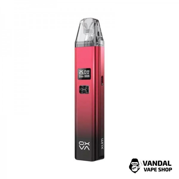 Pod-система OXVA Xlim V2 Pod Kit (Original) в блестящем красно-черном цвете