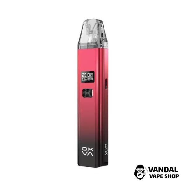 Pod-система OXVA Xlim V2 Pod Kit (Original) в блестящем красно-черном цвете