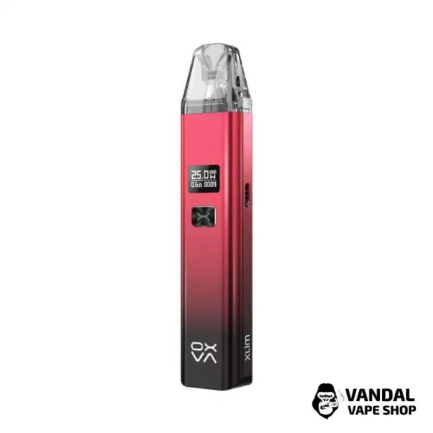Pod-система OXVA Xlim V2 Pod Kit (Original) в блестящем красно-черном цвете