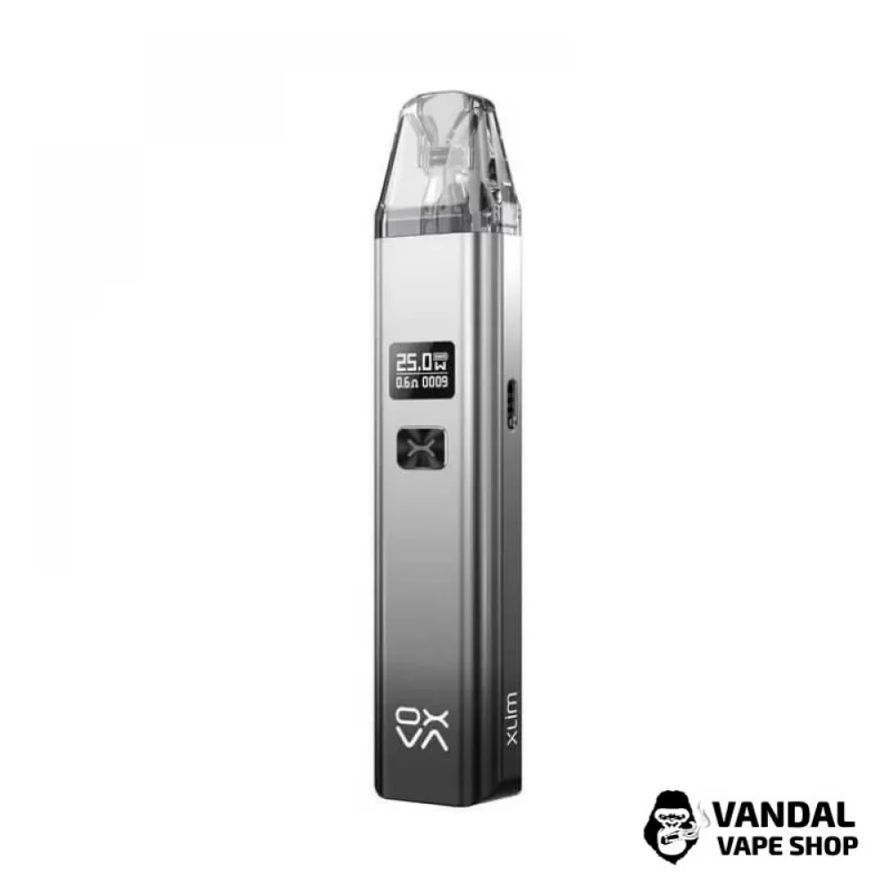 Pod-система OXVA Xlim V2 Pod Kit (Original) в блестящем серебристо-черном цвете Pod-система OXVA Xlim V2 Pod Kit (Original) в блестящем серебристо-черном цвете
