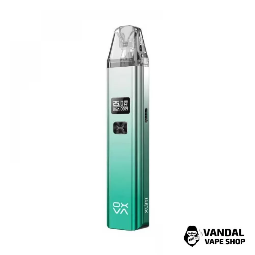 Pod-система OXVA Xlim V2 Pod Kit (Original) в блестящем серебристо-зеленом цвете Pod-система OXVA Xlim V2 Pod Kit (Original) в блестящем серебристо-зеленом цвете