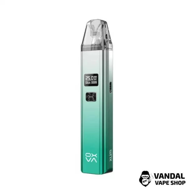 Pod-система OXVA Xlim V2 Pod Kit (Original) в блестящем серебристо-зеленом цвете