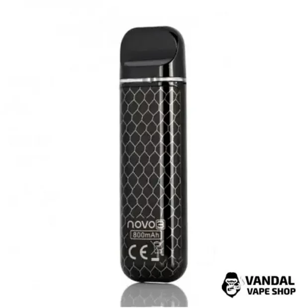 SMOK Novo 3 Pod System Kit 25W 800mAh в расцветке "Black Carbon Fiberr"