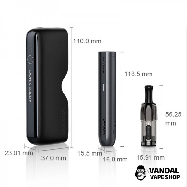 Оригинальная подсистема VooPoo Doric Galaxy в голубом цвете