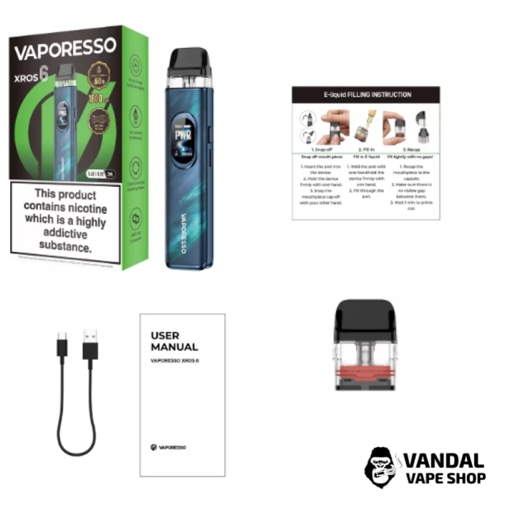 Оригинальная подсистема VAPORESSO XROS 6