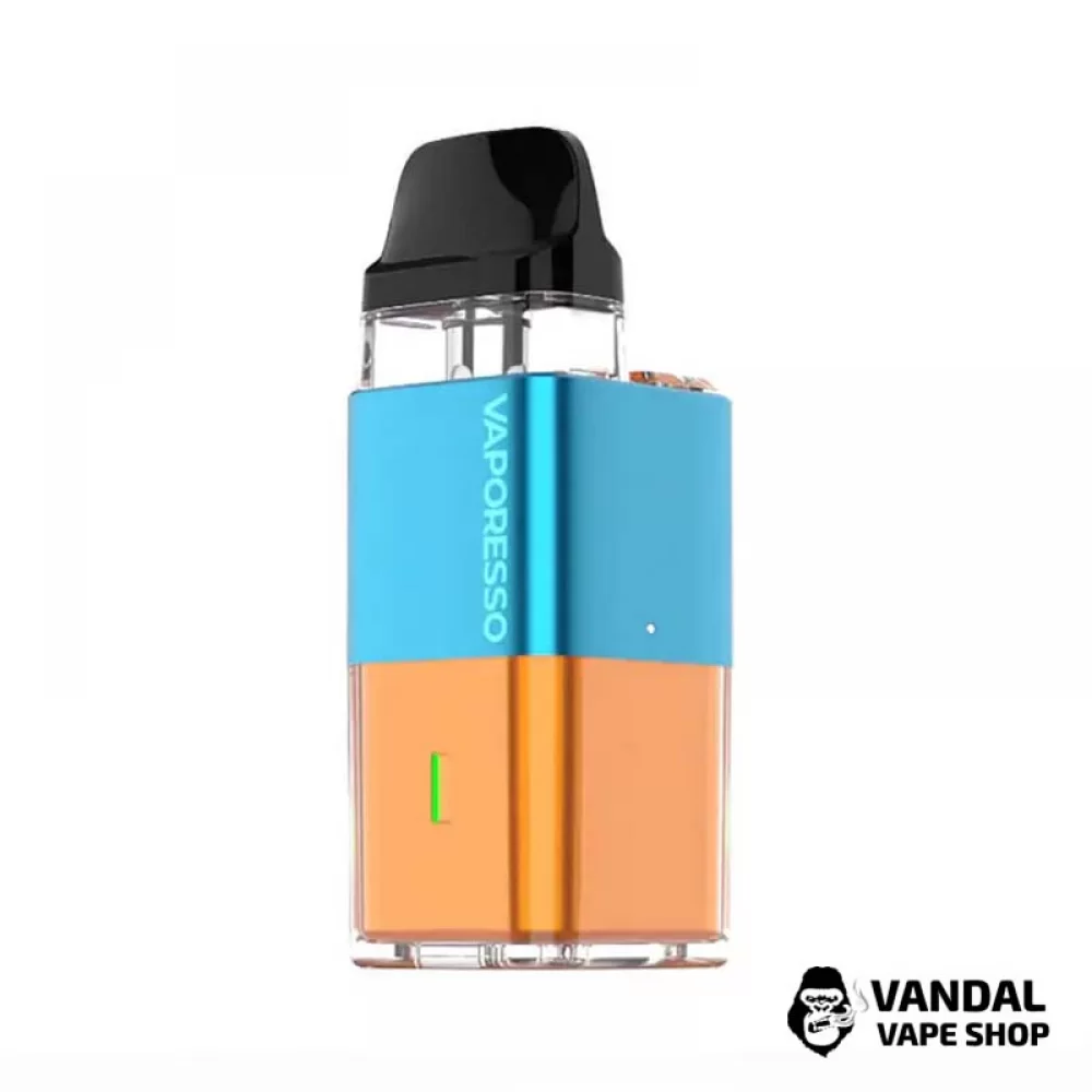 Pod-система Vaporesso Xros Cube (Original) в голубому і оранжевому кольорі