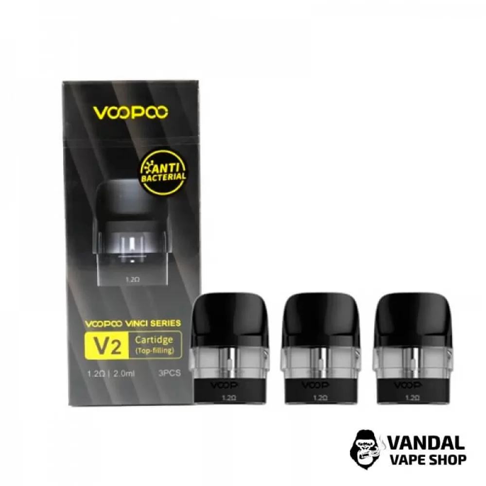 Картридж для Voopoo Vinci Series V2 1.2 Ом, 2.0 мл для всей линейки VINCI и DRAG NANO 2 Картридж для Voopoo Vinci Series V2 1.2 Ом, 2.0 мл для всей линейки VINCI и DRAG NANO 2