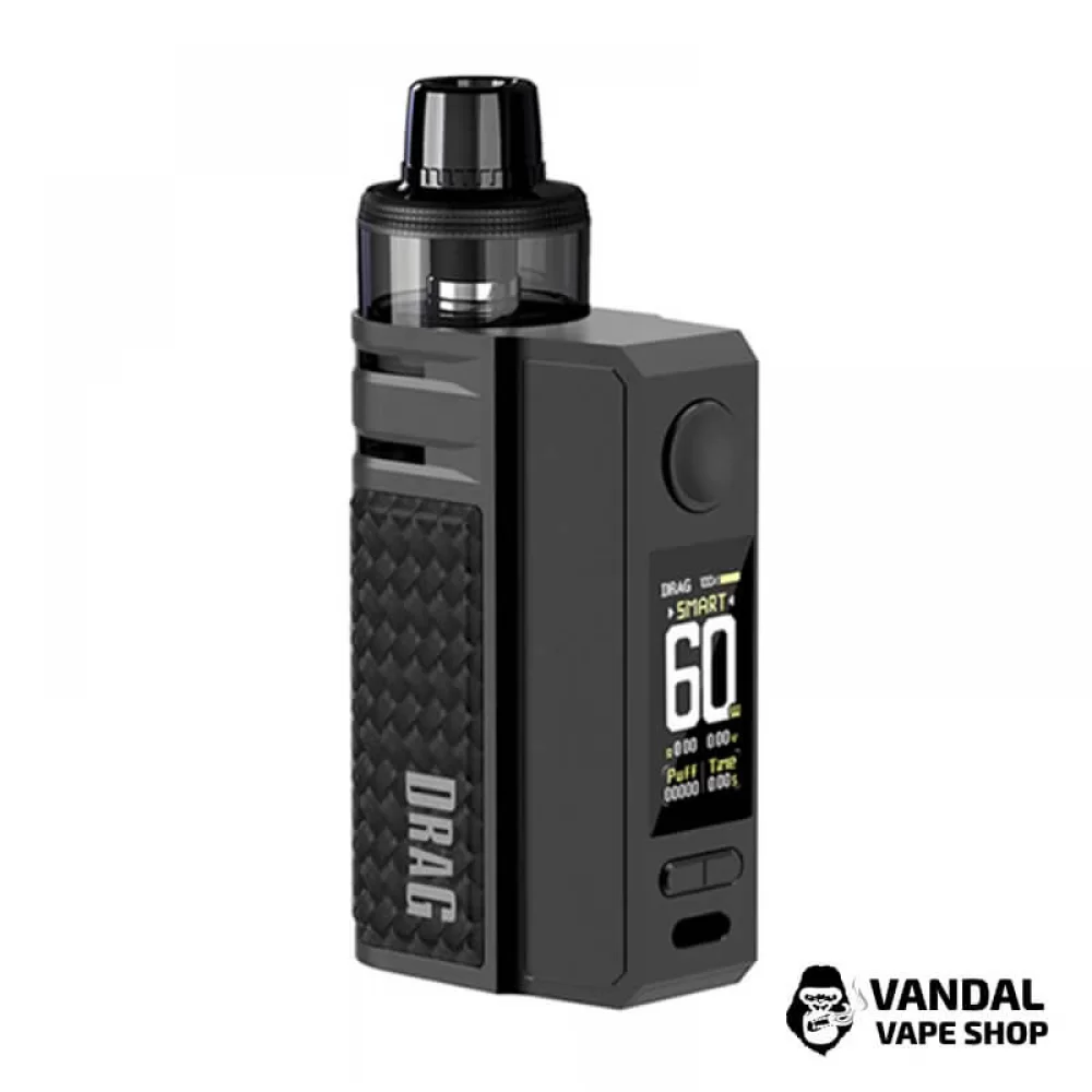 Стартовый набор Voopoo Drag E60 (Original) в цвете углеродного волокна Стартовый набор Voopoo Drag E60 (Original) в цвете углеродного волокна