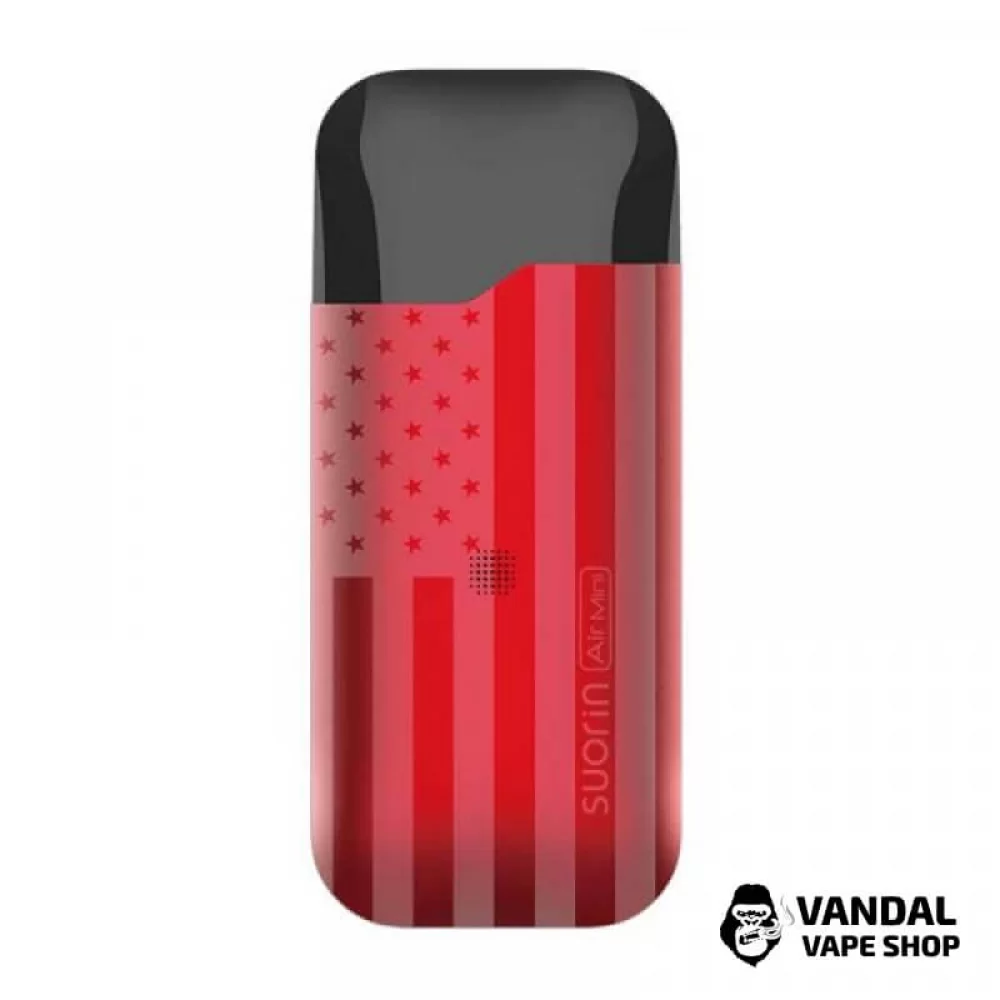 Компактна Pod-система Suorin Air Mini Kit на 430 мАг у забарвленні червоного прапору США