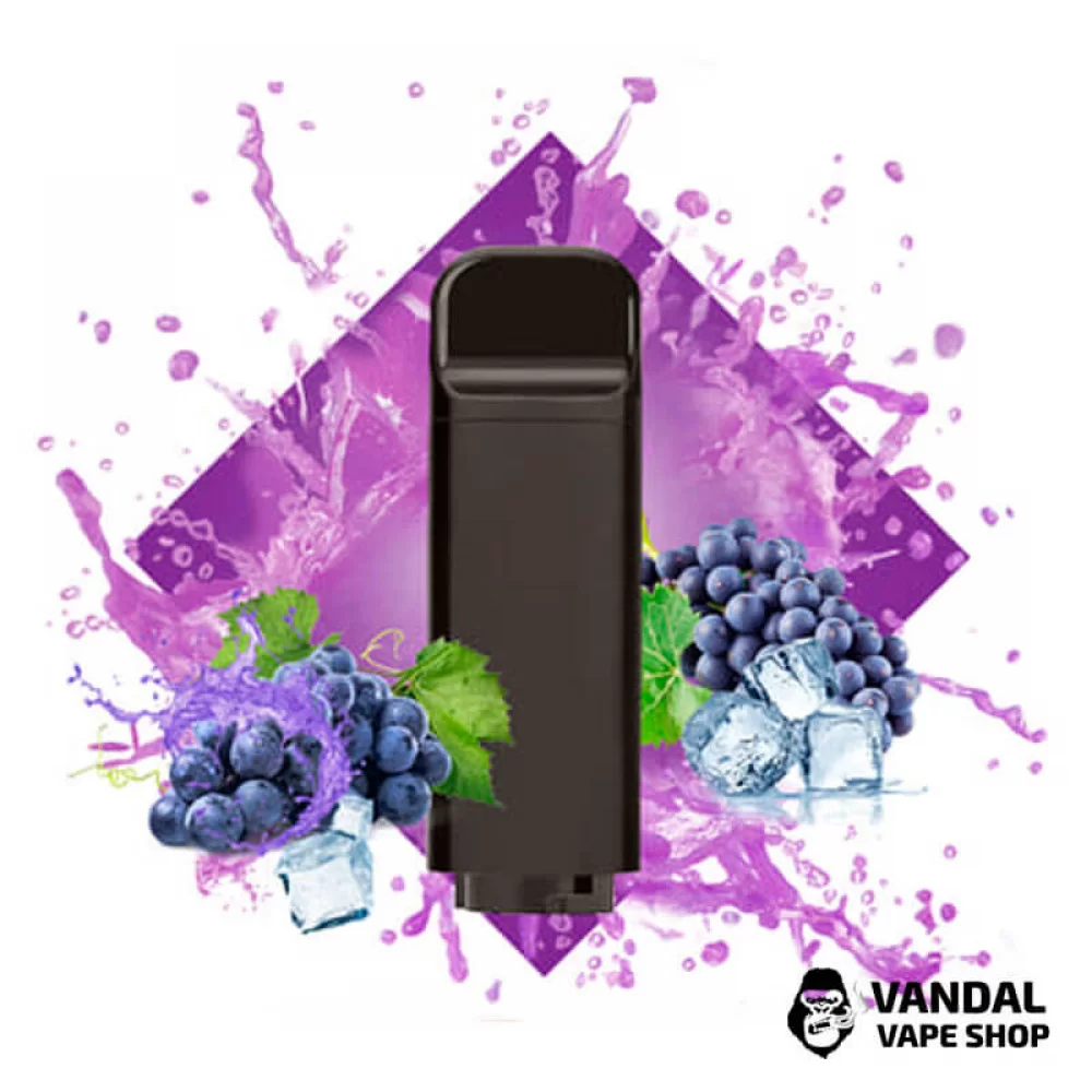 Заправленные картриджи для Airis Aura 3.5 мл со вкусом винограда с холодком Заправленные картриджи для Airis Aura 3.5 мл со вкусом винограда с холодком