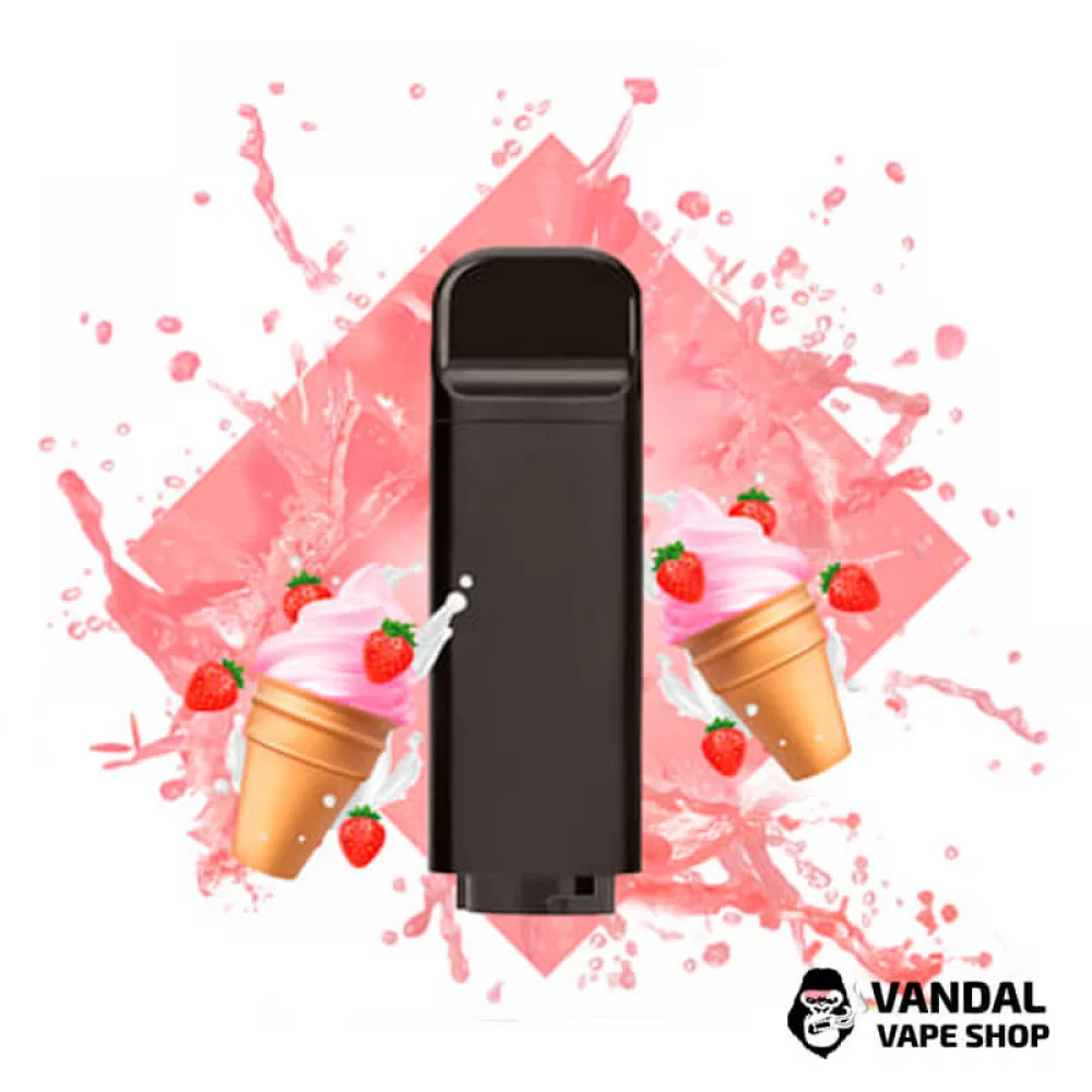 Заправлені картриджі для Airis Aura 3.5 мл зі смаком полуничного морозива