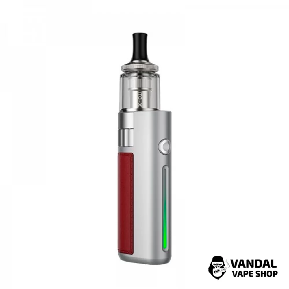 Оригінальний стартовий набір VooPoo Drag Q Kit у срібному кольорі з червоною вставкою