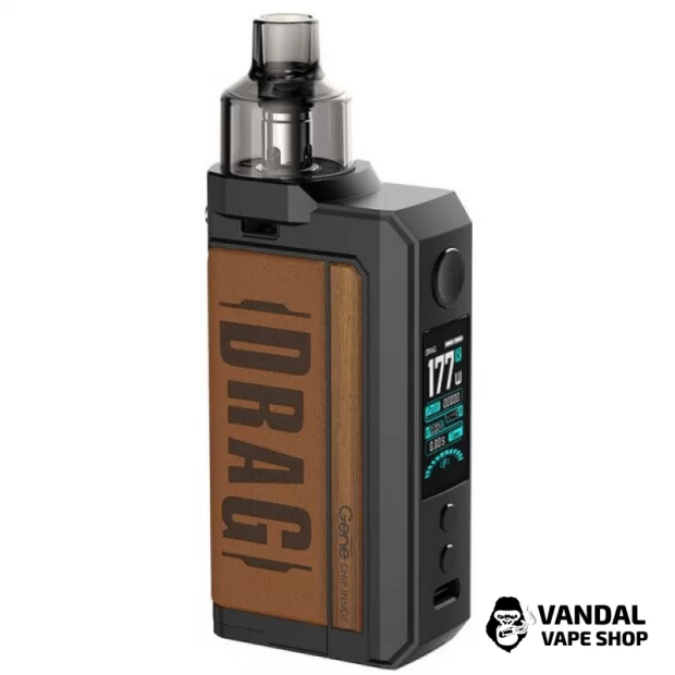 Под-мод система VooPoo Drag MAX Pod Mod Kit (Original) Vintage Brown в коричневом цвете
