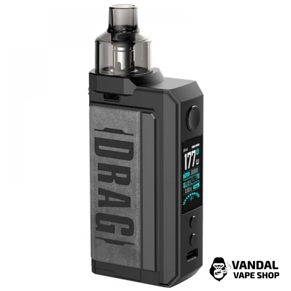 Под-мод система VooPoo Drag MAX Pod Mod Kit (Original) Vintage Grey в сером цвете Под-мод система VooPoo Drag MAX Pod Mod Kit (Original) Vintage Grey в сером цвете