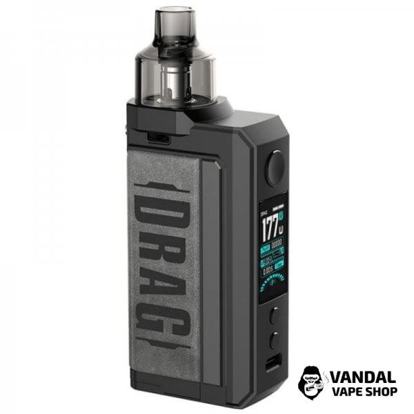 Под-мод система VooPoo Drag MAX Pod Mod Kit (Original) Vintage Grey в сірому кольорі