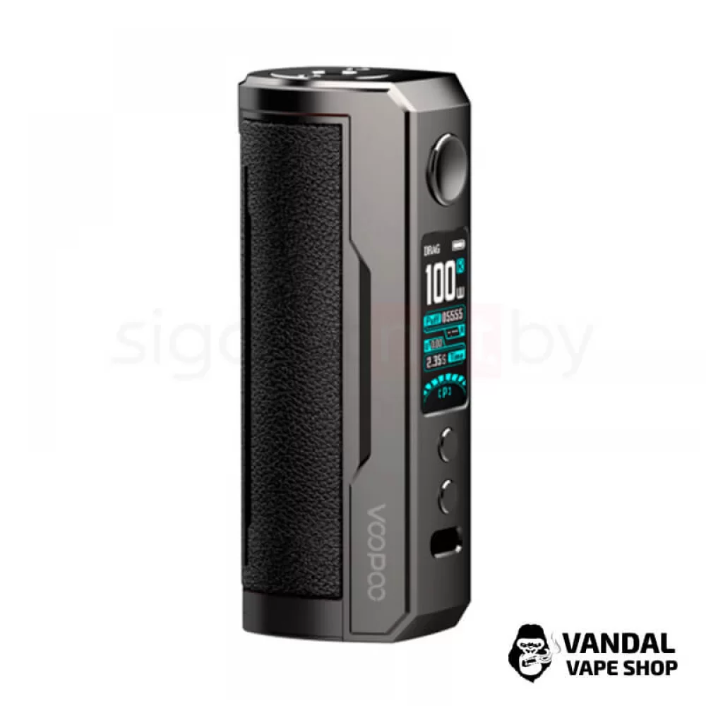 Бокс мод VooPoo Drag X Plus 100W в черном цвете