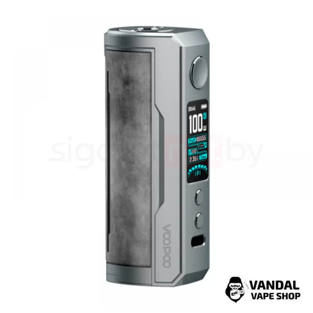 Бокс мод VooPoo Drag X Plus 100W в сером цвете