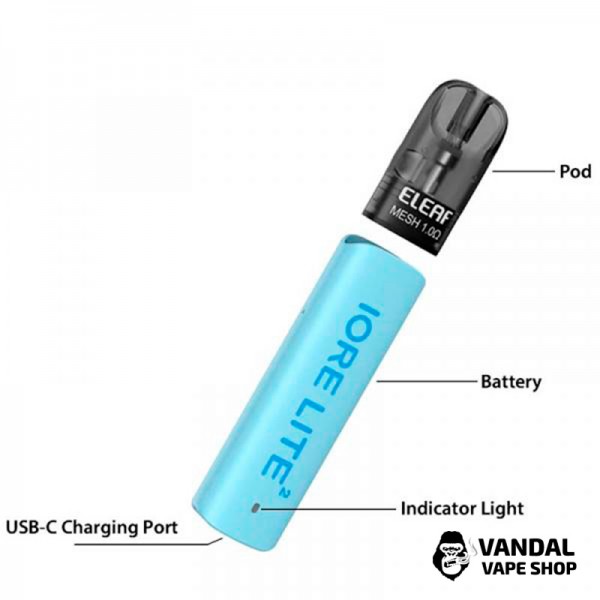 Pod система Eleaf IORE Lite 2 Pod Kit в чорному кольорі