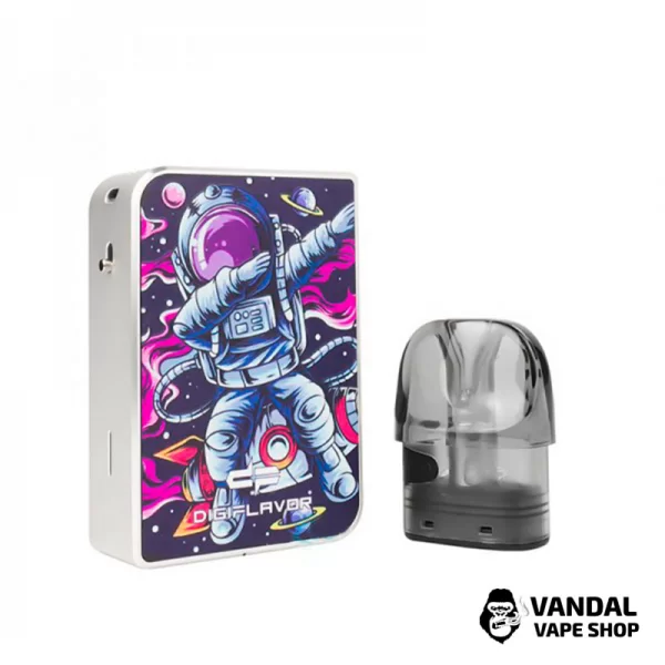 Оригинальная pod-система GeekVape Digiflavor Digi-U Pod в расцветке "Серебряный космонавт"