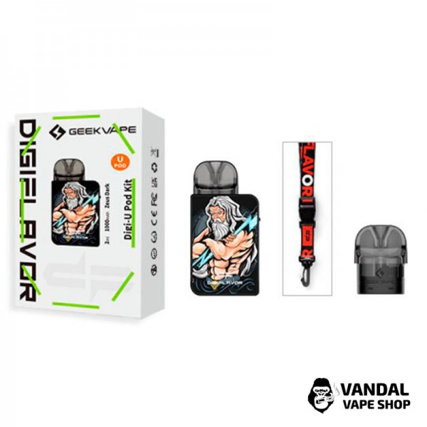 Оригинальная pod-система GeekVape Digiflavor Digi-U Pod в расцветке "Черный Зевс"