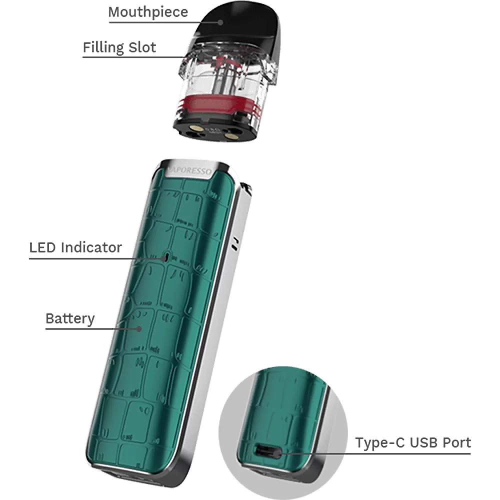 Pod-система Vaporesso Luxe Q Pod Kit на 1000 мАч Pod-система Vaporesso Luxe Q Pod Kit на 1000 мАч