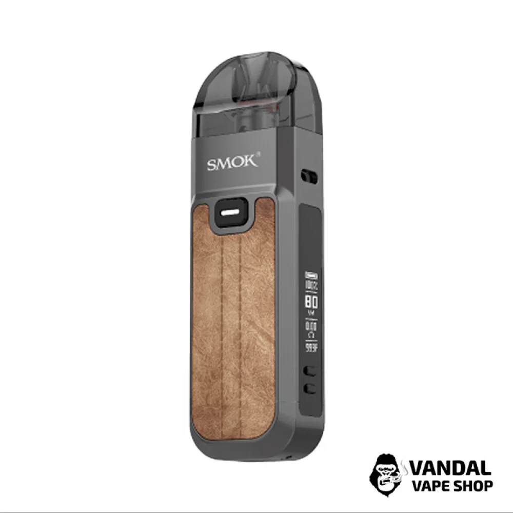 Оригінальна Pod-система Smok Nord 5 Pod Mod Kit у коричновому кольорі (шкіра)
