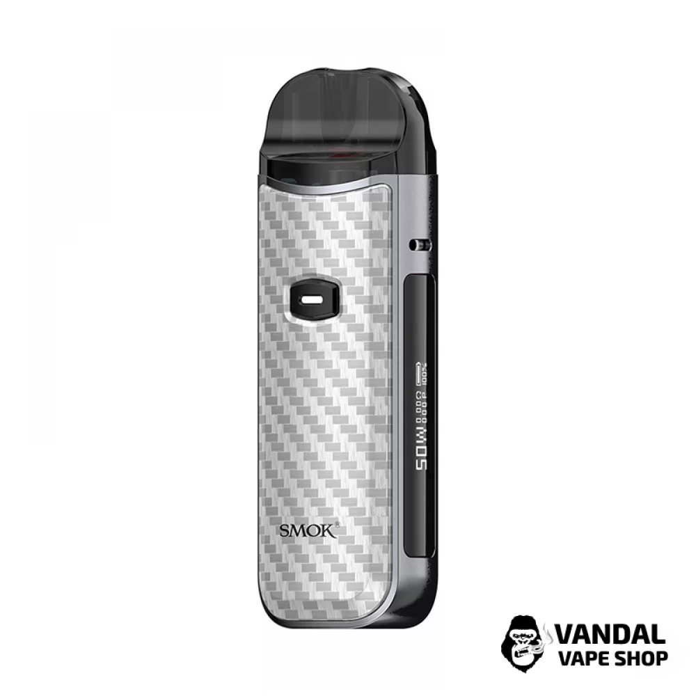Pod-система SMOK Nord 50W Pod Kit (Original) в расцветке "серебрянный карбон"