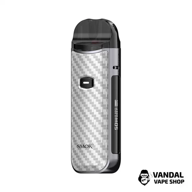Pod-система SMOK Nord 50W Pod Kit (Original) в забарвленні "Срібний карбон"