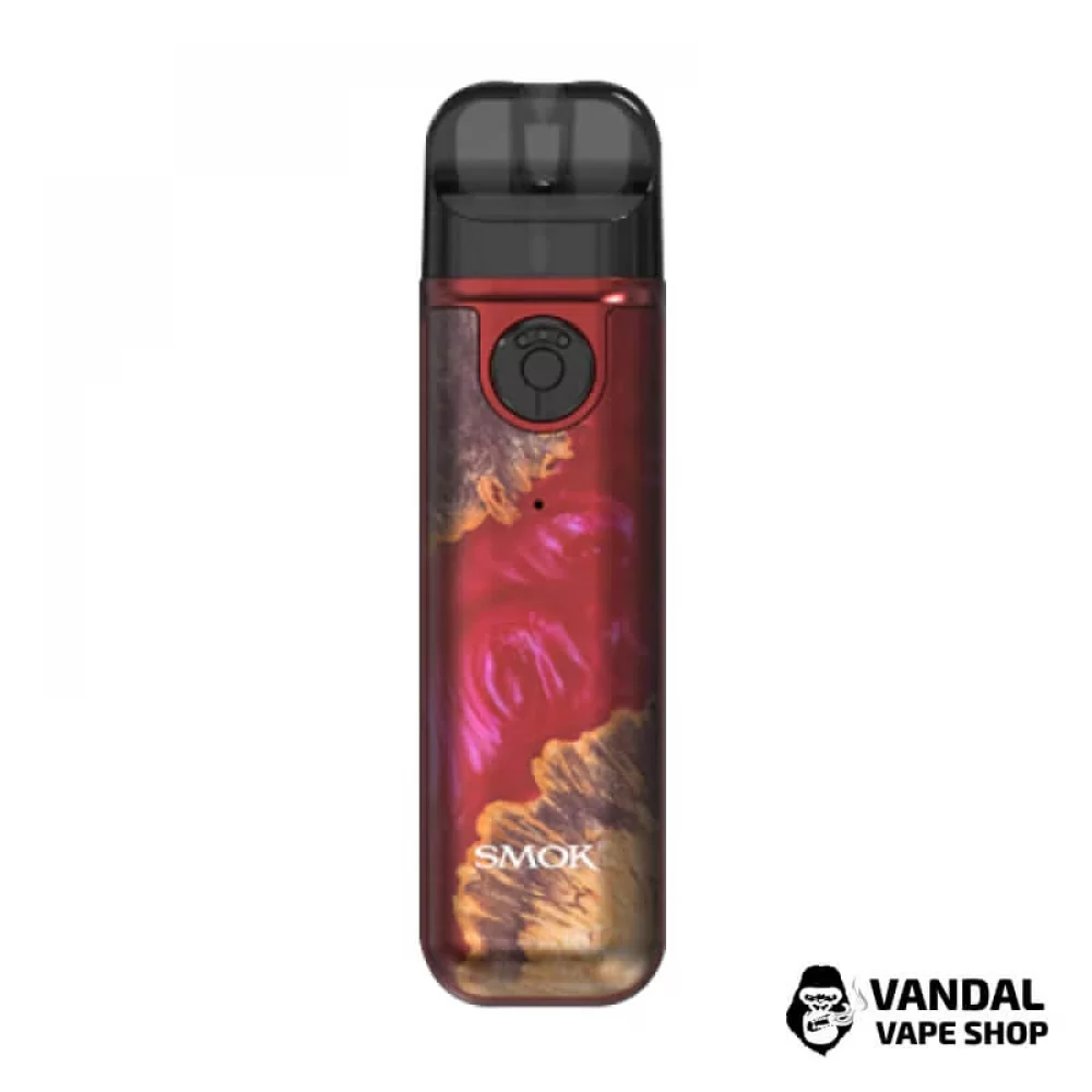 Pod-система Smok Novo 4 Mini Pod Kit в расцветке "Red Stabilizing Wood"