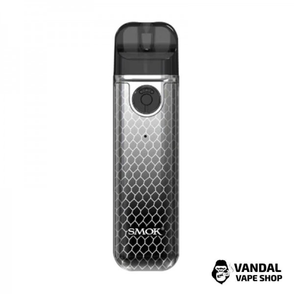 Pod-система Smok Novo 4 Mini Pod Kit в забарвленні "срібно-чорна кобра"